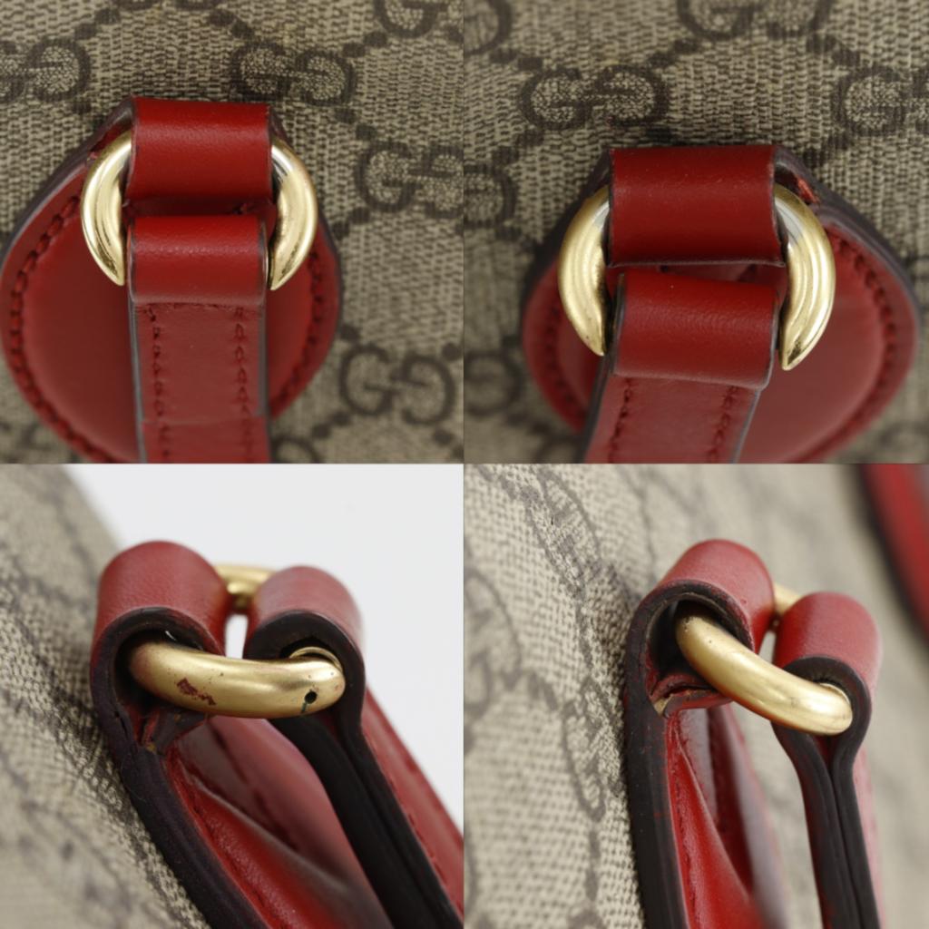 GUCCI 2WAYShoulder Handbag 429147 Brown GG Supreme Canvas Women Used
