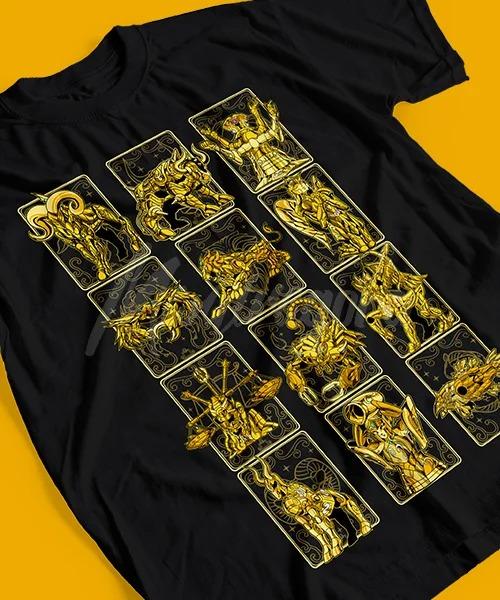 Футболка Saint Seiya Золотые Святые Восклицание Афины, Классическая унисекс футболка для фанатов аниме, Уличная одежда, 100% хлопок, Повседневная футболка с коротким рукавом