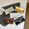 Металлическая клатч-конверт с узором «водная рябь» разных цветов для женщин, вечерний кошелек с золотым замком, для повседневного использования