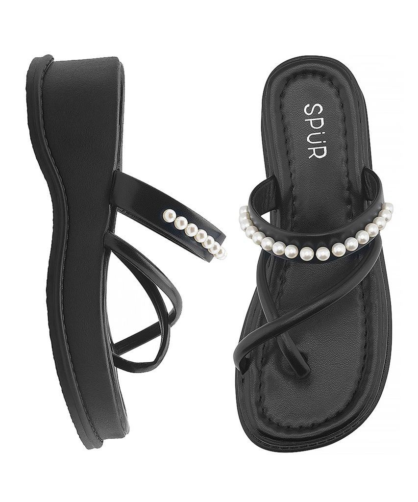 Шлепанец Spur Shine Pearl -Ss9057 (2Цвет) Шлепанцы на платформе 5,5 см