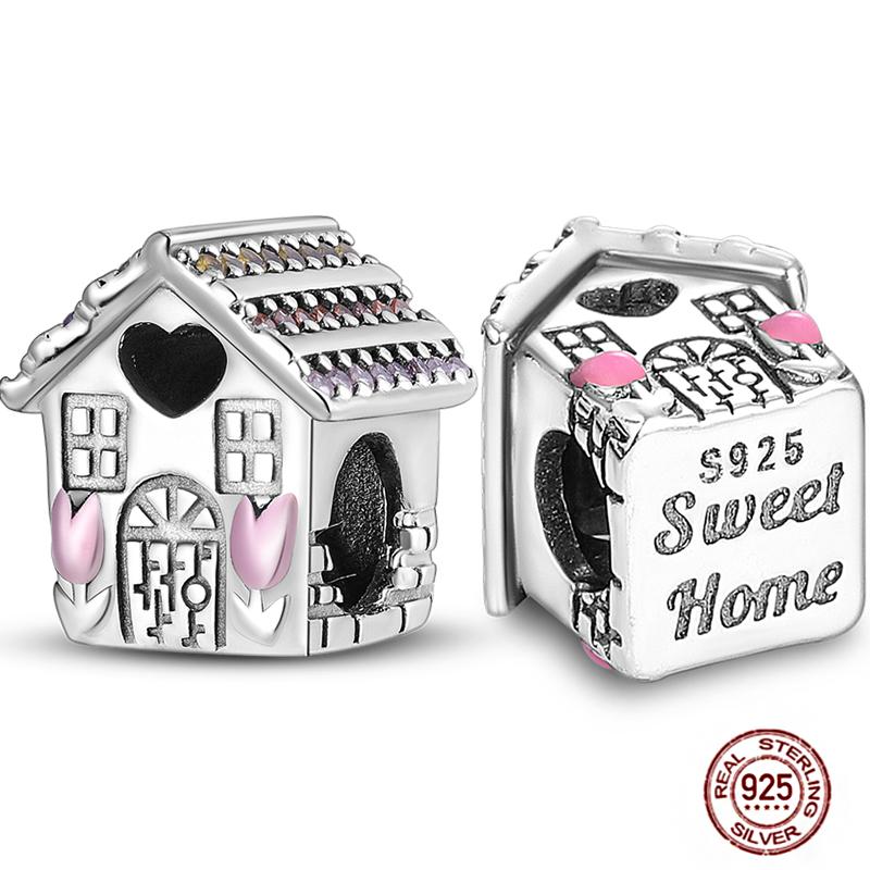Медные Шармы Большая Любовь Мама Семья Сестра Розовое Сердце Тюльпан Бусины Ча Подходят для Оригинального Браслета Сделай Сам Ювелирный Подарок на День Матери