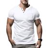 The New Summer Men's Casual T-shirt with A V-neck Is Fashionable and Form-fitting