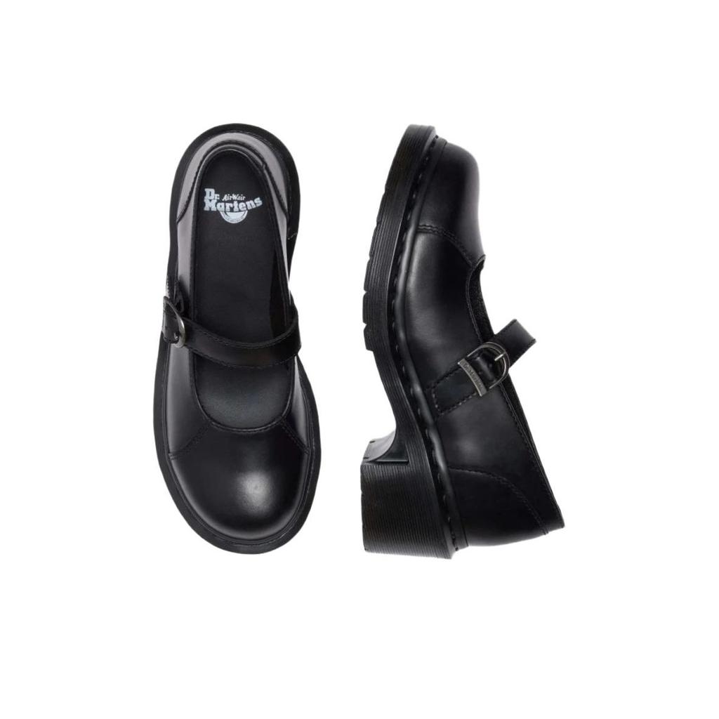 Dr. Martens Alderstone Leather Удобные туфли Мэри Джейн на толстом каблуке 6 см Женская обувь Черный 42664001