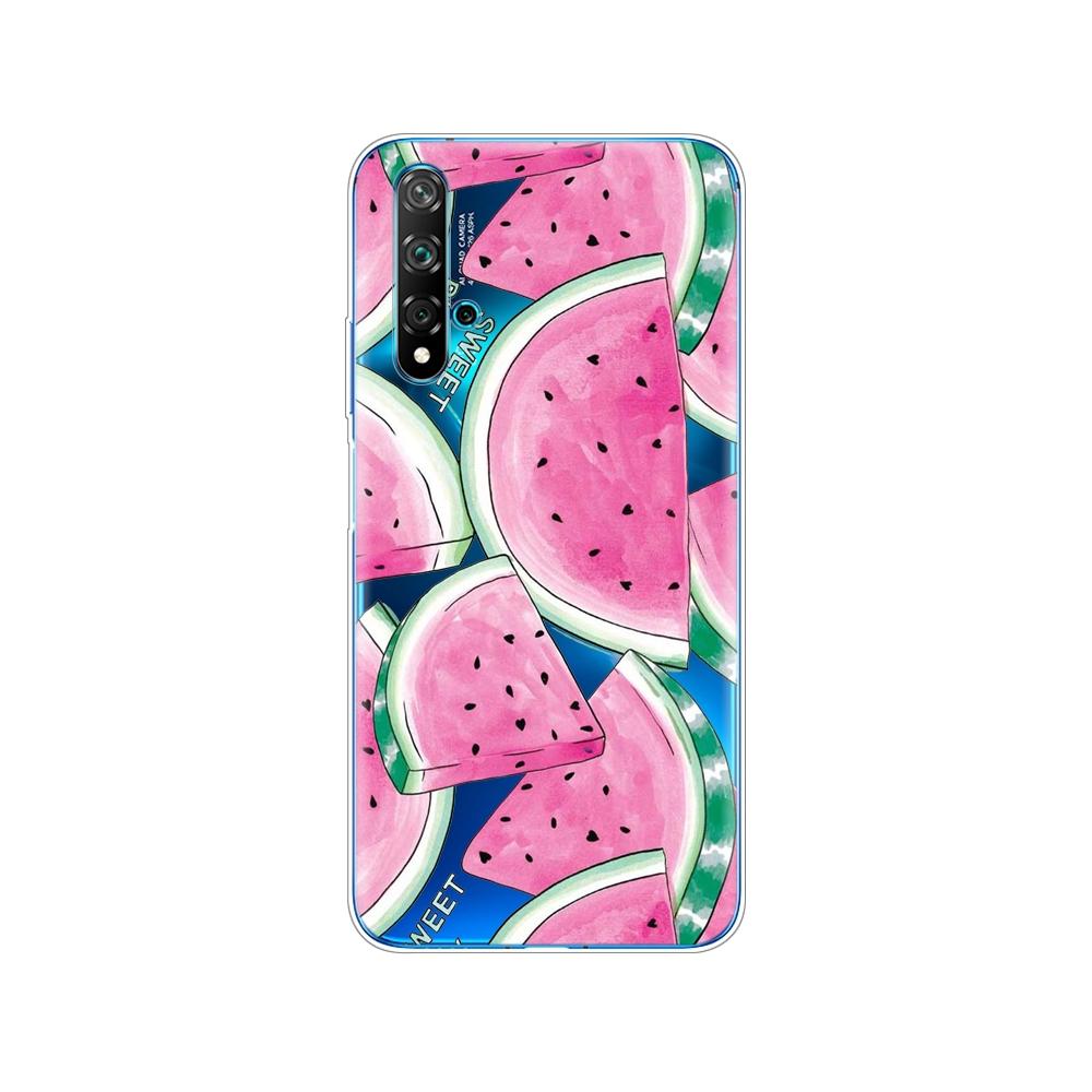 Чехол для Huawei Nova 5T, мягкий силиконовый чехол из ТПУ на заднюю панель телефона для Nova5T 5 T YAL-L21, 6,26 дюйма, чехол-бампер