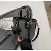 IELGY Fashionable Versatile Portable Bucket Bag, Retro High-end Shoulder Commuter Messenger Bag