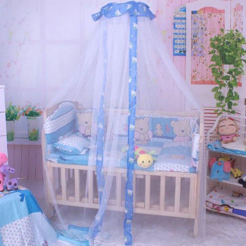 Baby Bed Mosquito Net Full Cover Type Bracket Baby Anti-mosquito Cover Children Bed Netting Curtain Support Foldable Crib Tent