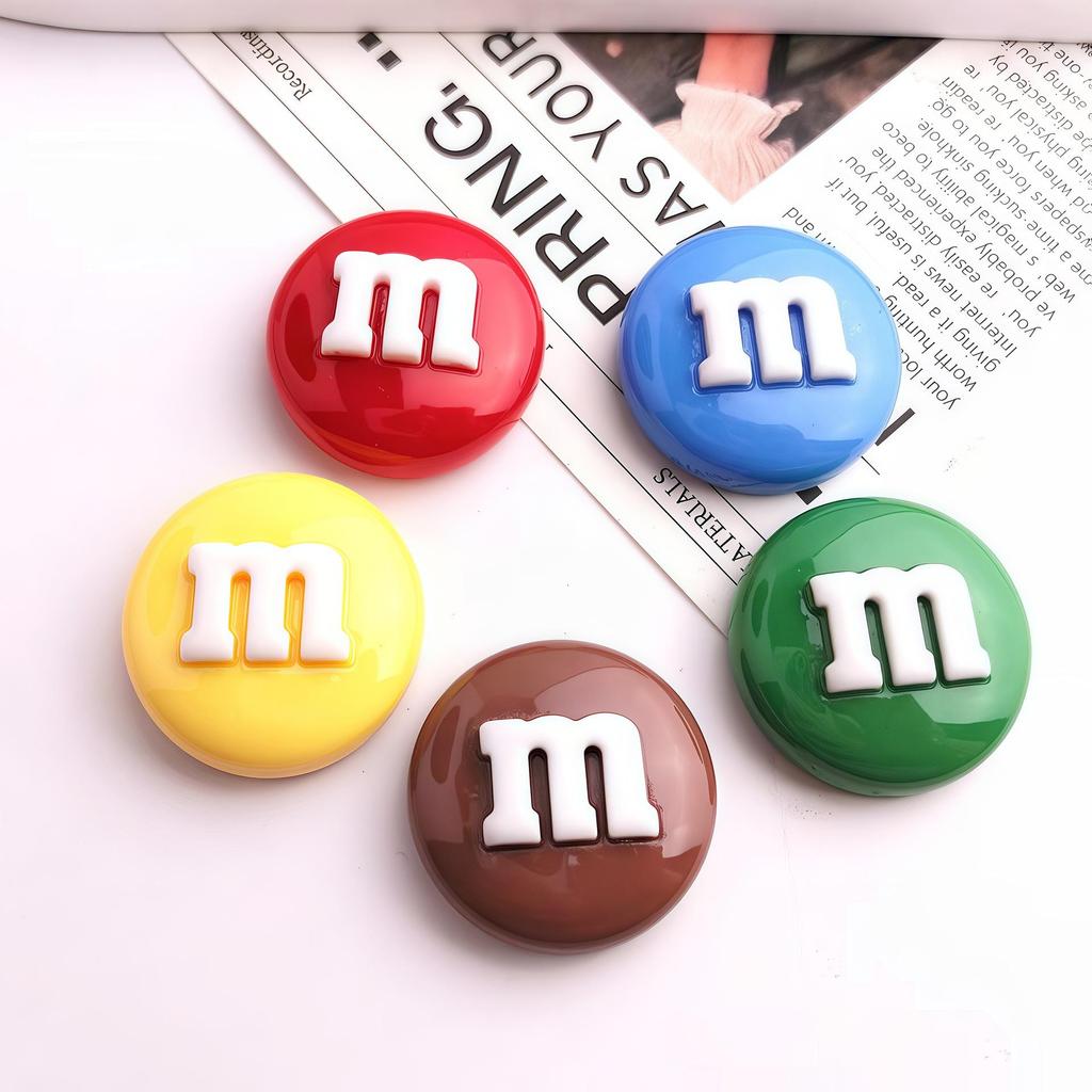 Многоцветные смоляные бобы M для DIY чехлов на телефон, заколок для волос и украшений на холодильник