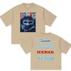 Мужская футболка с графическим принтом альбома Iceman рэпера Дрейка, винтажная, с коротким рукавом, хлопковая, для стритвира, подарки для фанатов