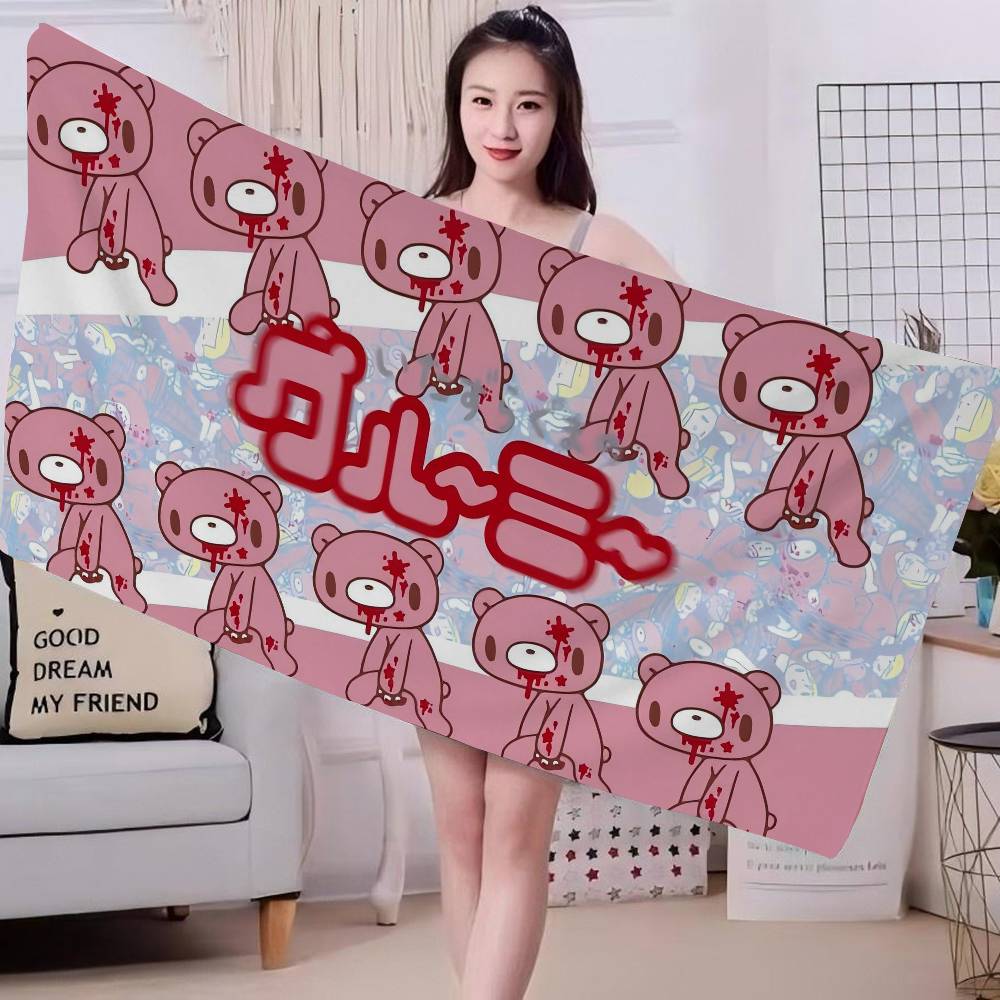 Cartoon G-gloomy Bear Big Microfiber Beach Towels Quick Dry Towel Sand Beach Towels Pool Towel for Travel Swim Pool Yoga