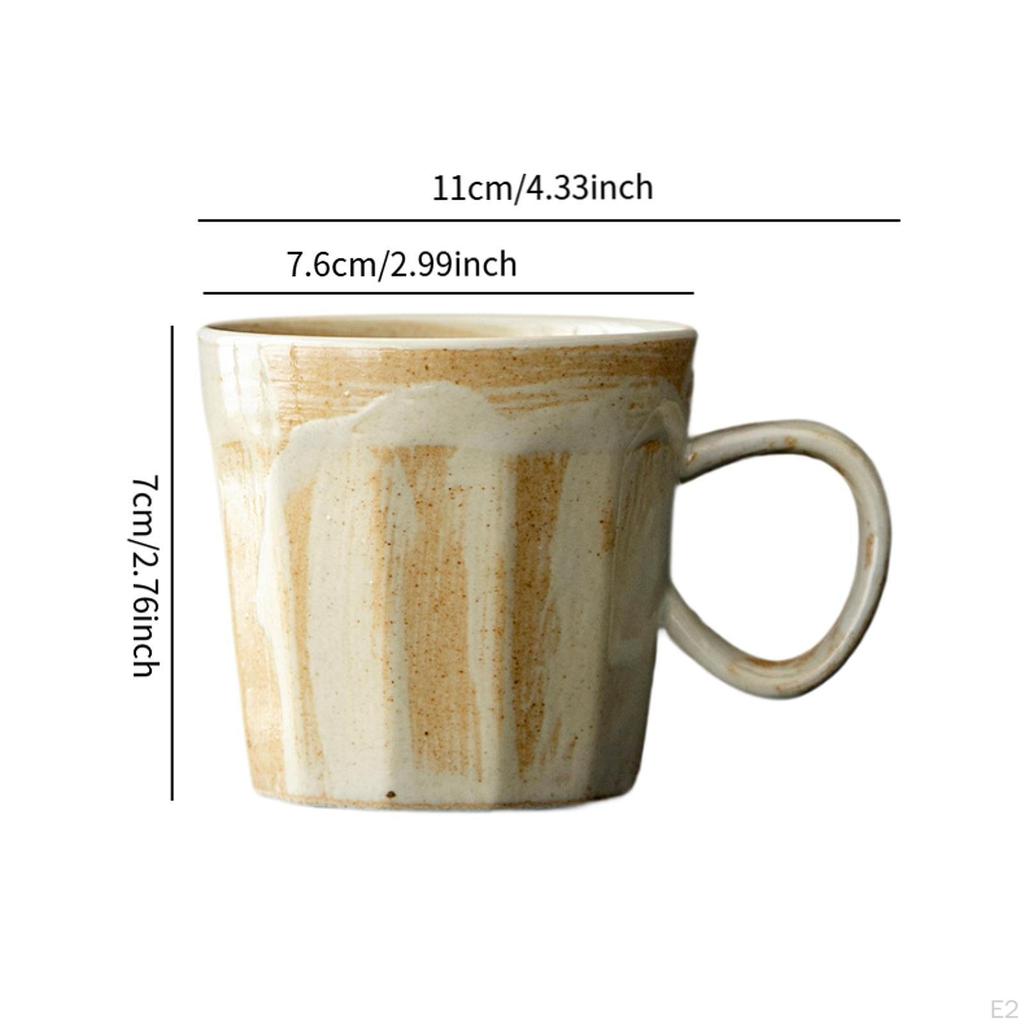 Кружка для кофе Ручная чашка для питья воды Винтажный дизайн Новинка Керамическая посуда Эспрессо Молоко для дома