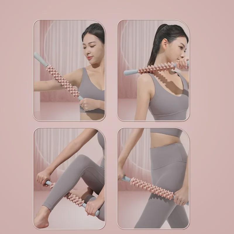 Роликовая палочка для расслабления мышц голени «Mace» — глубокий массаж фасций, тонкие ноги, оборудование для йоги