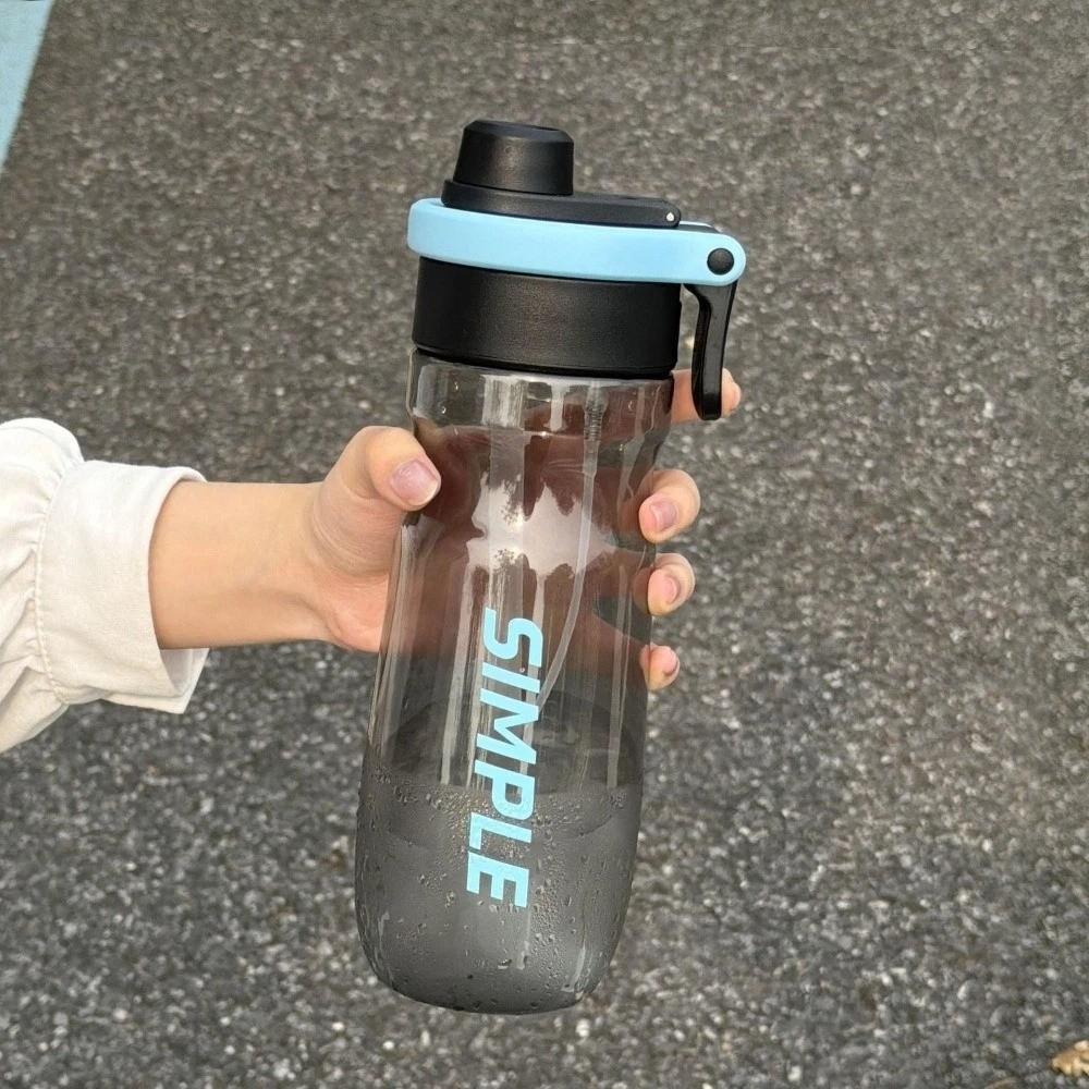 with Straw Drinking Bottles Portable drinking cup outdoor goods Spray Bottle Outdoor