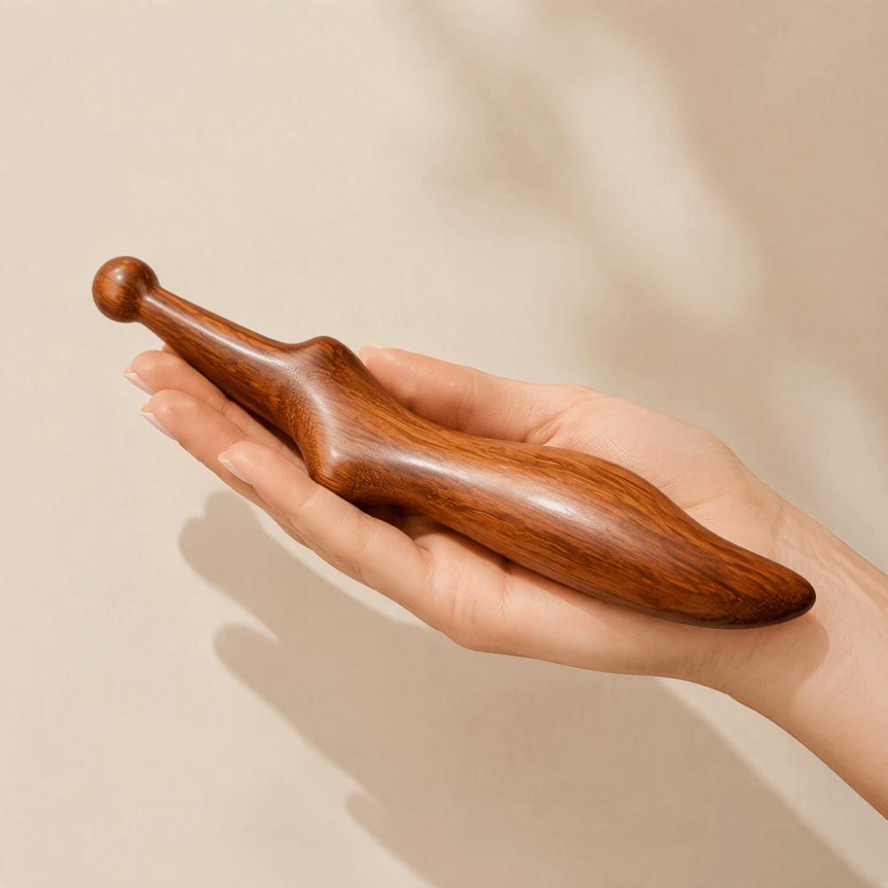Wooden Massage Stick Meridian Scraping Gua Sha Tools Relaxing Acupressure Stick Body Massage