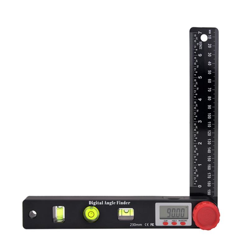 4в1 Светодиодный цифровой дисплей Угломер Уровень Струбцина Плотницкий инструмент