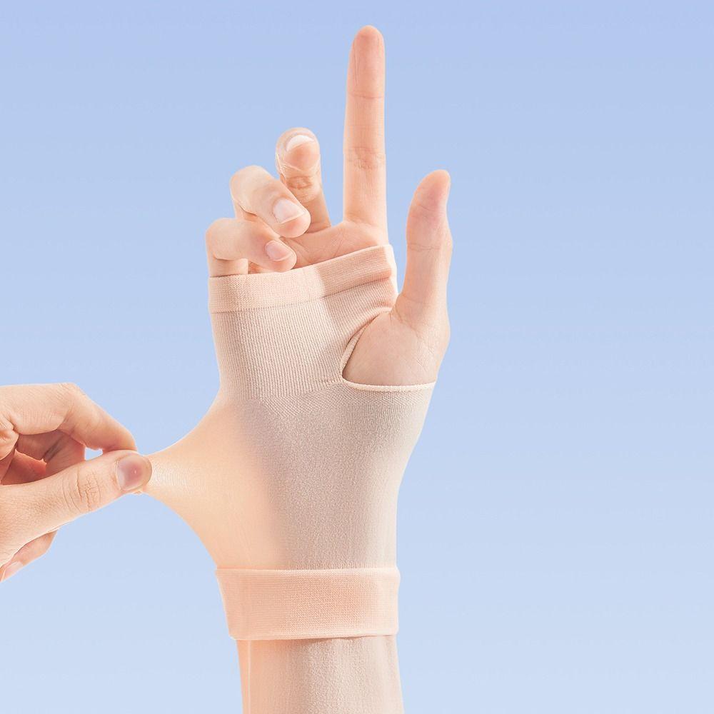 Ice Silk Sunscreen Sleeves UV Protection Sunscreen Long-Sleeve Cooling Arm Cover Universal