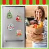 Christmas Home Decor Exquisite Door Sticker Funny Fridge Magnet Gift Cartoon Pattern Xmas Atmosphere Magnetic Stickers Cute 1PC