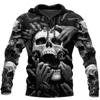 Men's Hoodies Devil Gothic Skull Fun Funny Leisure Pullover New Fashion Harajuku Street Jacket for Men and Women  Y2k