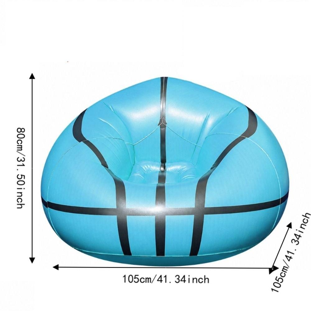 Space Saving Inflatable Basketball Bean Bag Sofa Thickened Vacation Inflatable Sofa Travel