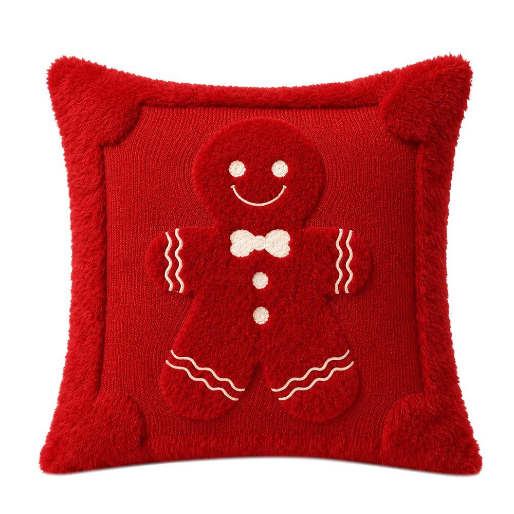 Gingerbread Throw Cushion Case Snowman Sofa Cushion Cover New Pillow Cover Living Room Decor