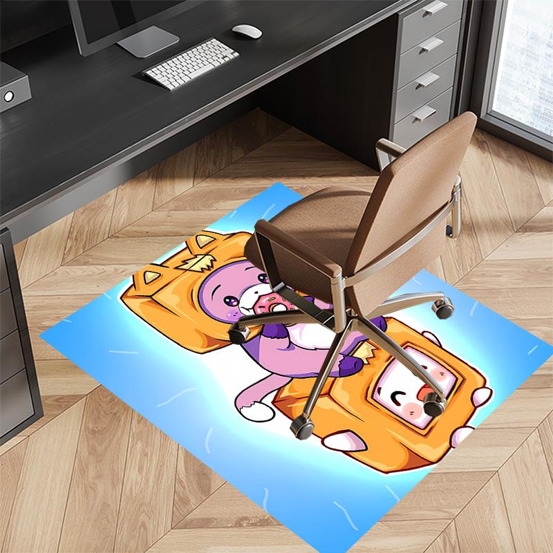 Lankybox Foxy and Rocky2 Printed Absorbent Washable Carpet, Non-Slip Bathroom Mats, Kitchen Rugs, Yoga Mat,Living Room Entrance, Camping Picnic Rugs