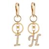 Accessories Letter Pendant Alphabet Keyring Rhinestone Letter Key Chain 26 Alphabet Key Ring