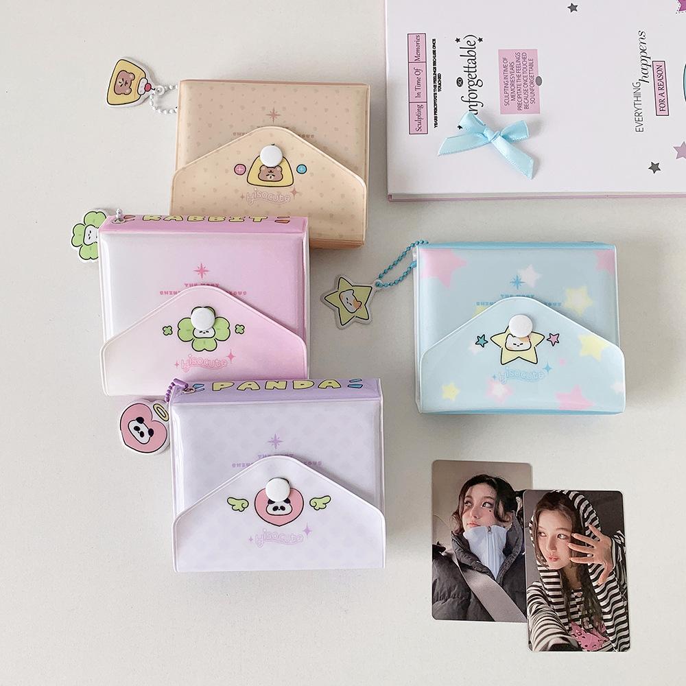 3in ID Photo Korean Photocard Holder PVC Card Cover Idol Card Display Protector School Stationery