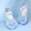 1 Pair of Bow Knot Girls' Dancing Shoes Satin Cat Claw Shoes Beautiful Princess Shoes  Perform