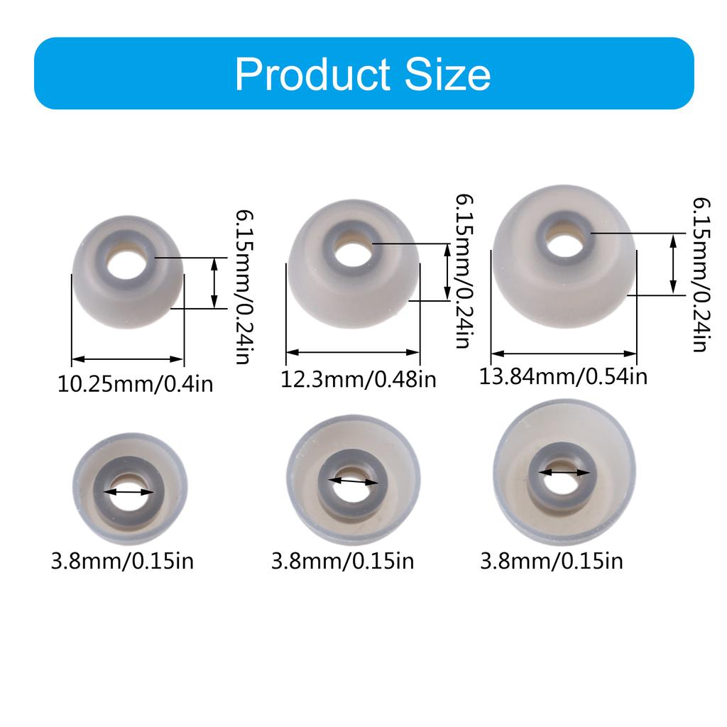 Мягкие силиконовые вкладыши, беруши, вкладыши, вкладыши для спортивных наушников Jabra Elite 75t/Elite 65t, амбушюры