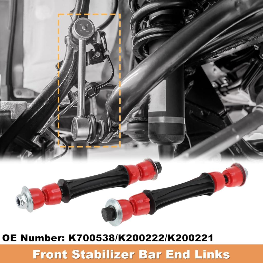 Motoforti №K700538/K200222 2 шт. Стойки стабилизатора передней подвески Комплект стоек стабилизатора со втулками Для Cadillac Escalade Для Chevy Tahoe Silverado Avalanche