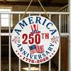Деревянная табличка на дверь к 250-летию США 1776-2026 250 Лет Свободы Патриотическая подвесная табличка для 4 июля Дня Независимости Входная дверь Крыльцо дома