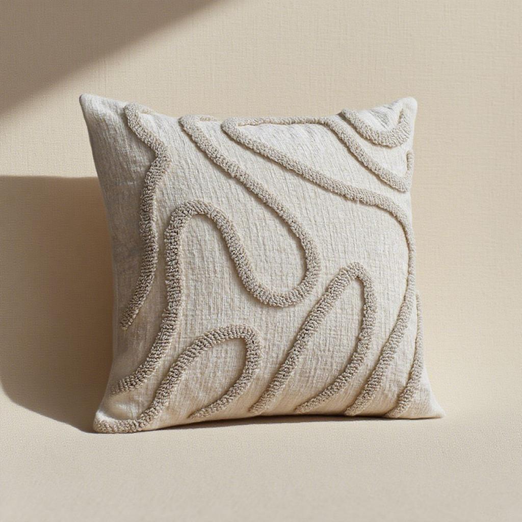 Bohemian Shawl Pillow Cover Set, Embroidered Geometric Pattern Decorative Cushion Covers for Living Room and Bedroom, Sofa Home Décor with Zipper