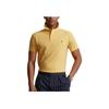 Polo Ralph Lauren FW23 Однотонная вышитая футболка-поло с коротким рукавом и вышитым логотипом, унисекс, желтые MNPOKNI1N822448-730