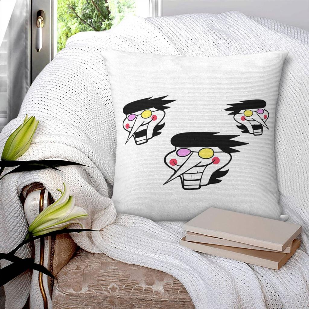 Deltarune Spamton Square Pillowcase Pillow Cover Polyester Cushion Zip Decorative Comfort Throw Pillow for Home Living Room