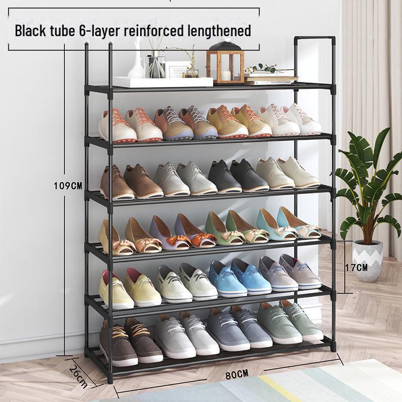 Металлическая полка для обуви: Пылезащищенный, многослойный, смелый стиль для хранения в прихожей