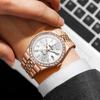 BINBOND New Luxury Men's Quartz Watch Classic Waterproof Luminous Date Display Stainless Steel Watch For Male Relojes Hombre