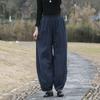 Женские модные однотонные широкие брюки из хлопка и льна с высокой талией, брюки для йоги, свободные шаровары