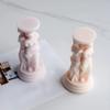 Силиконовые формы для свечей в виде римских статуй, 3D-формы в виде римских колонн, формы для изготовления свечей-столбов, инструмент для рукоделия, многоразовые, антипригарные
