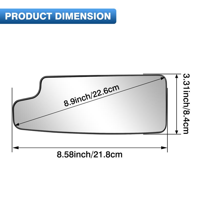 Left/Right Door Rearview Mirror Towing Mirror Lower Small Glass Convex Heated for GMC Sierra Chevrolet Silverado 1500 LHD