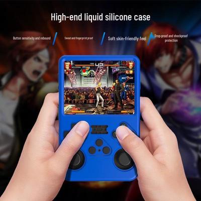 Силиконовый ударопрочный чехол-кейс для игровой консоли R36S для домашнего использования – Ручной защитный и удобный кейс для хранения