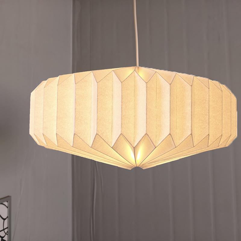 Creative Paper Lantern Shade Nordic Style Folding Pendant Light Art Shade Decorative Light Cover For Living Room Decor
