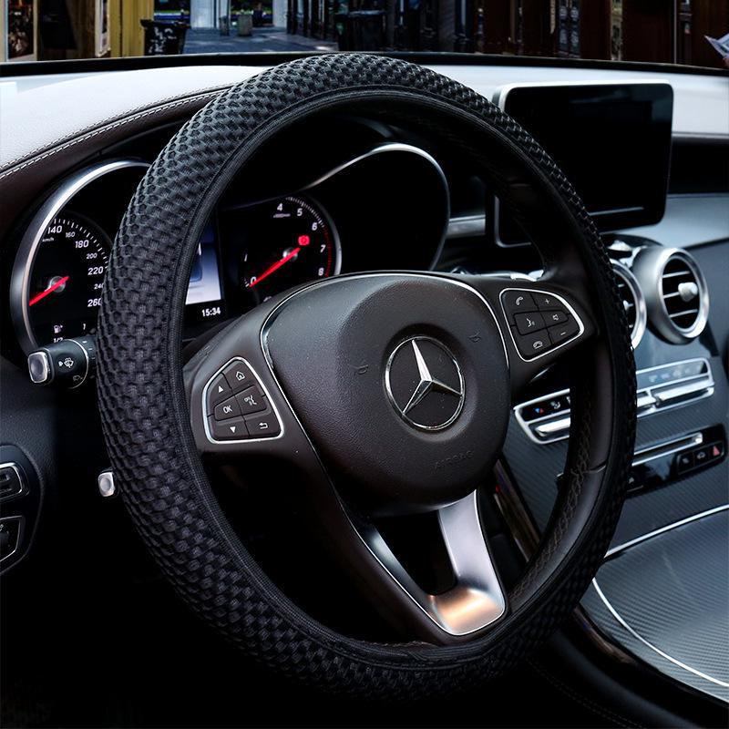 Универсальный эластичный сетчатый чехол на руль автомобиля без внутреннего кольца