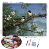 Полная площадь/круглая алмазная живопись Воробей со стразами 5D DIY Алмазная вышивка Птица Животное Мозаика Подарок ручной работы