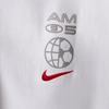 Nike Спортивная футболка с круглым вырезом, однотонная, свободная, для бега, мужские топы IH1356-101