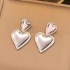 Elegant Retro Stainless Steel Earrings with Exaggerated Design for Women