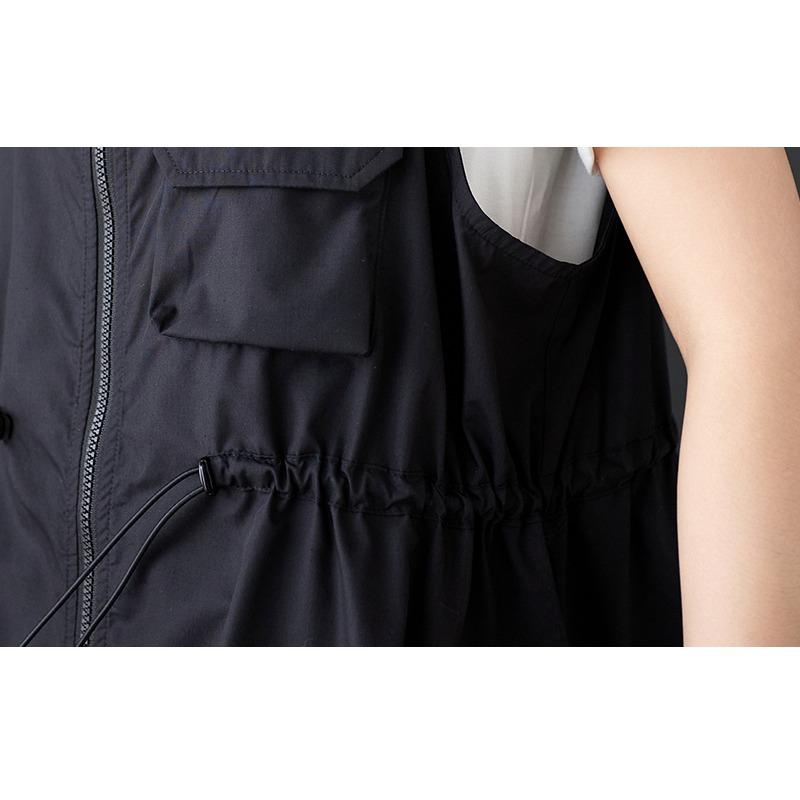 DIMANAF 2025 Новое Летнее Платье Женское Длинное Без Рукавов Платье с Поясом Базовое Однотонное Модное На Молнии Повседневное Свободное