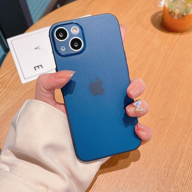 Тонкий мягкий чехол толщиной 0,3 мм для Iphone 14 11 13 12 Pro Max Mini Xr X Xs 7 8 Plus Se, матовый прозрачный чехол для телефона с защитой от царапин