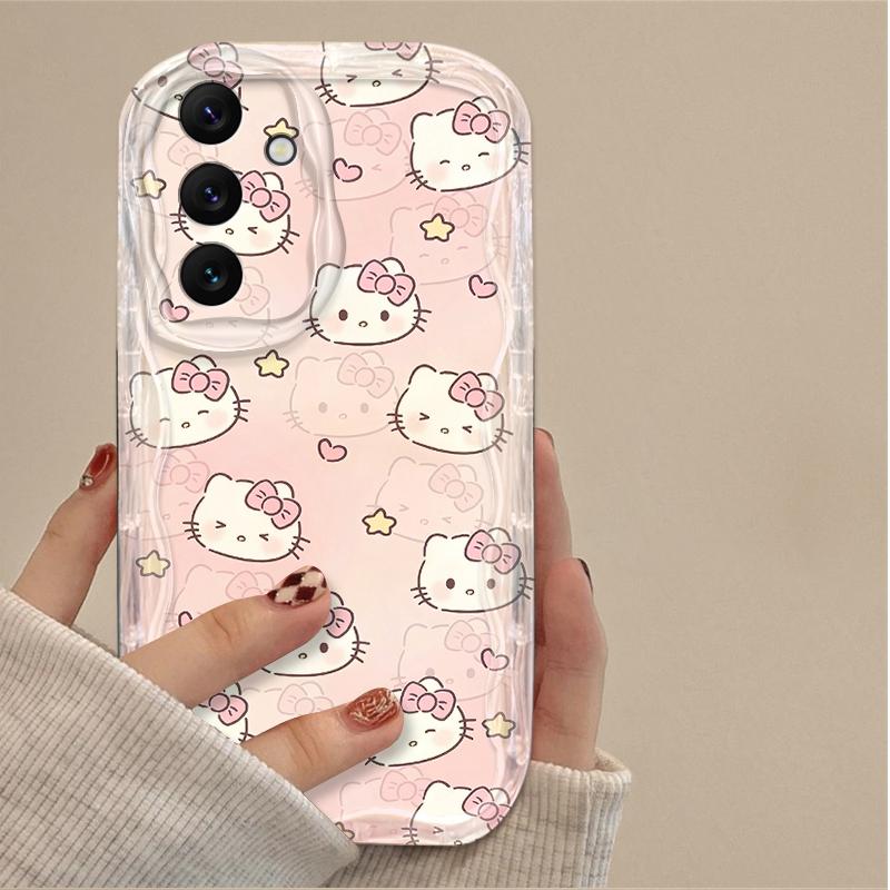 Мультяшный чехол Hello Kitty для Samsung Galaxy A16 A06 A55 A35 A25 A15 A05 A05S A54 A34 A24 A14 A73 A53 A33 A23 A13 A52 A32 A22