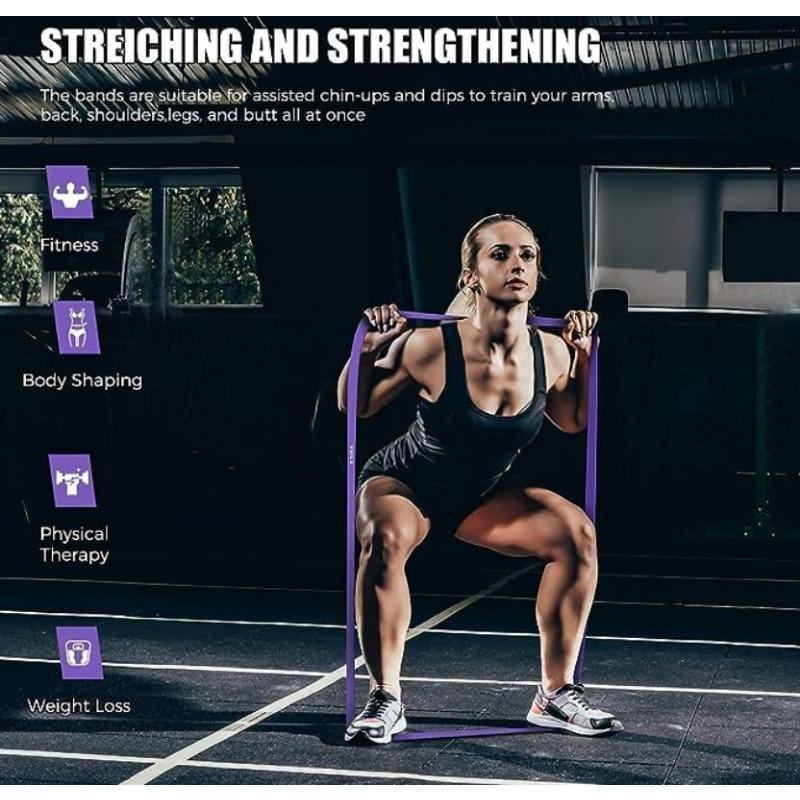 ТПЭ эластичная лента для йоги, эластичная лента для подтягиваний, тренировочная лента для силы, лента натяжения, оборудование для фитнеса для пилатеса