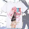 DARLING in the FRANXX Аниме Манга Футболка Косплей Костюмы Полиэстер Новый