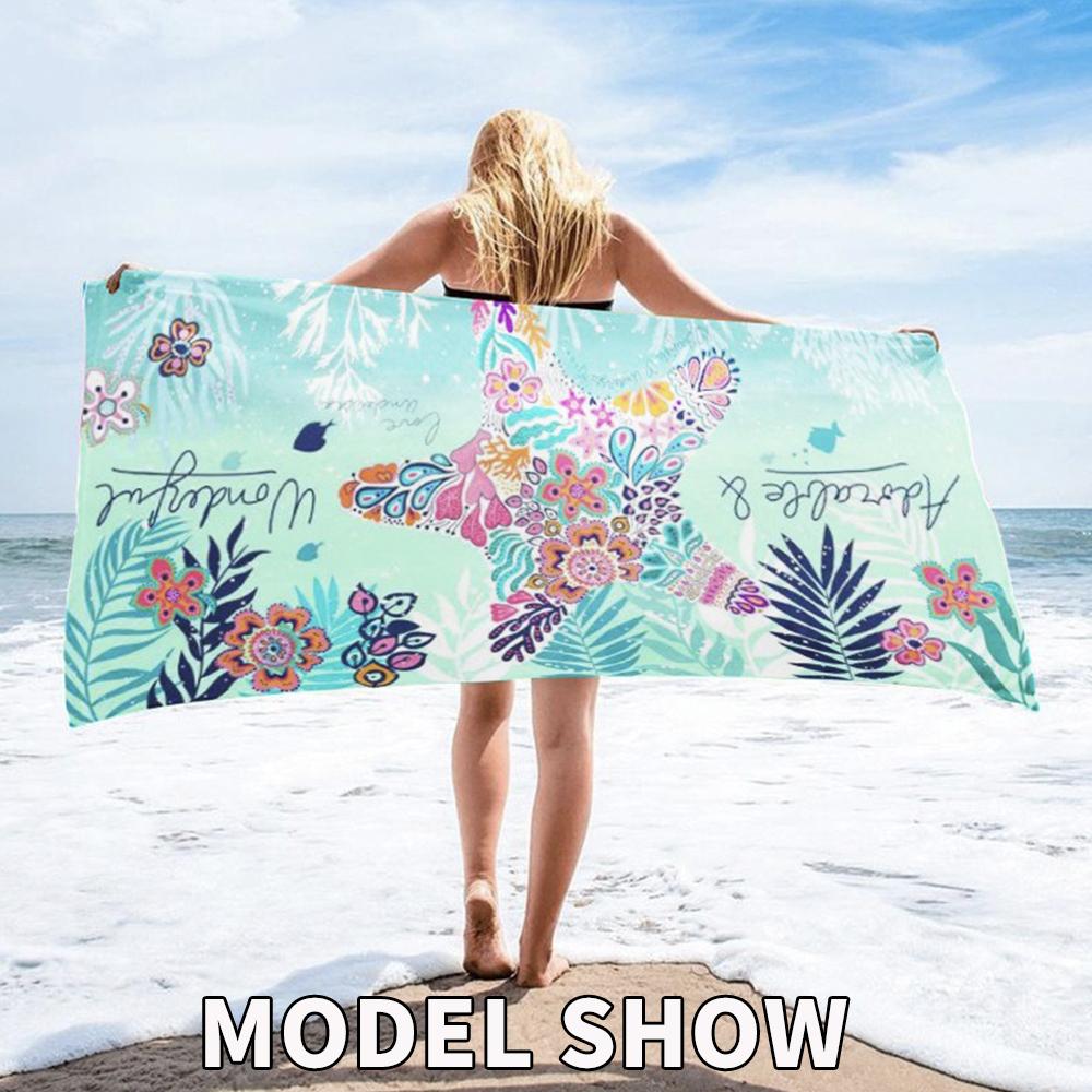 70x140 см одностороннее бархатное пляжное полотенце из микрофибры, большое спортивное полотенце для тренажерного зала и бассейна, женский большой коврик для йоги, модное летнее одеяло для серфинга